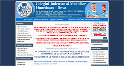 Desktop Screenshot of colegiulmedicilorhd.ro