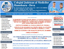 Tablet Screenshot of colegiulmedicilorhd.ro